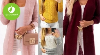 Ērti sieviešu džemperi un garās jakas - 21 skaists modelis dažādām gaumēm