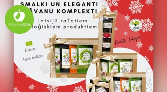 Сделано в Латвии! Подарочные комплекты биологических продуктов "Organic Products": приправы, овощные порошки, чаи и др.