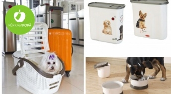 Для домашних животных! Посуда для хранения еды и ящики для транспортировки от CURVER