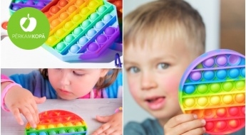 Антистрессовая игрушка "Push Bubble Pop" - круглая, квадратная, в форме сердечек или восьмиугольника
