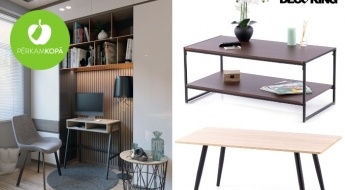 Noderīgi un stilīgi! Dažādu dizainu, krāsu un izmēru galdiņi no HOMEDE