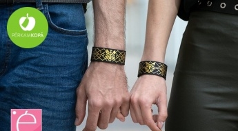 Сделано в Латвии! Кожаные браслеты с дизайнами животных -  с волком, бабочкой, кошкой или орлом