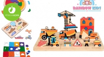 Развивающие деревянные детские игры RAINBOW KIDS - ''Кто там?",  "Нейрокруг", "Фрукты" и др.