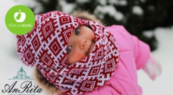 СОЗДАННЫЕ В ЛАТВИИ шапки и шарфы для детей - разные цвета и дизайны