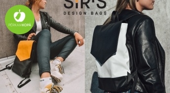 RADĪTS LATVIJĀ! "SIRIS Design Bags" mākslīgās ādas mugursomas dažādās krāsās