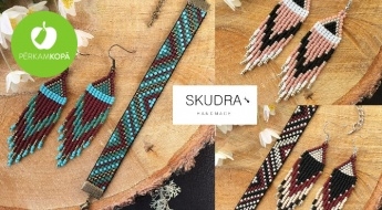 Сделано в Латвии! Серьги и браслеты из бисера от SKUDRA HANDMADE - и подарочные комплекты