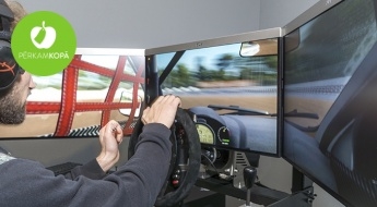 SIM RACING CLUB: 1 h izbrauciens ar autosacīkšu simulatoriem (drifts, rallijs, šoseja, F-1 u.c.)