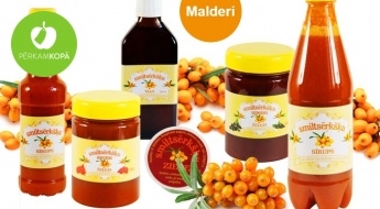 СДЕЛАННЫЕ В ЛАТВИИ полезные облепиховые масла, желе, мази и т.д от "Malderi"