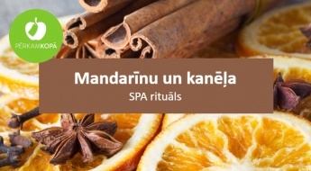 Mandarīnu un kanēļa SPA rituāls - masāža, ietīšana maskā un sauna 1 vai 2 personām