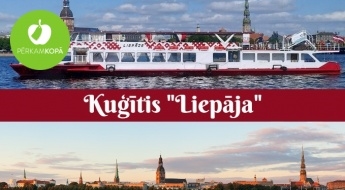 Izbrauciens pa Daugavu ar kuģīti "Liepāja" par īpaši zemu cenu (1 h)