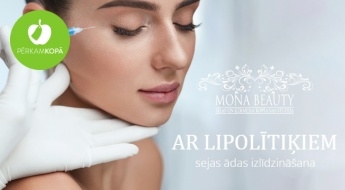 Sejas ādas izlīdzināšana ar lipolītiķiem salonā "Mona Beauty"