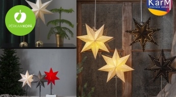 Izrotā namu Ziemassvētkiem! Skaistas dekoratīvās zvaigznes ar LED elementiem vai bez