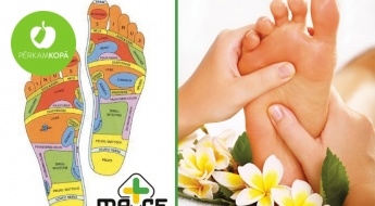 Relaksējies un stiprini veselību! Pēdu refleksogēno zonu masāža medicīnas centrā "Mā-Re"