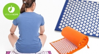 Уникальный массаж в домашних условиях! Сними напряжение с помощью акупрессурного коврика - разные цвета, 65 x 40 см