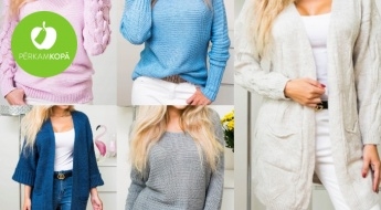 Silti sieviešu džemperi un garās jakas dažādām gaumēm