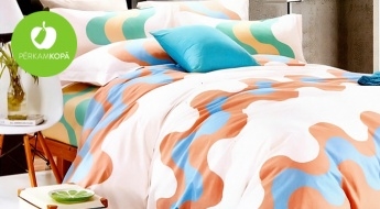 Качественное хлопковое постельное белье (200 x 220 см) с простыней или без - разные дизайны