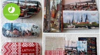 Radīts Latvijā! Briļļu maki, kanvas un citi praktiski suvenīri ar Latvijas nacionālajiem simboliem