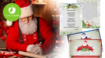 Удиви детей! Персонализированное поздравление от Деда Мороза на латышском - сертификат, письмо, листы с заданиями и др.