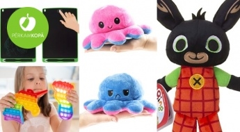Популярная антистрессовая игрушка POP IT, эмоциональный осьминог и другие игрушки