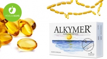 Stiprini imunitāti un uzlabo veselību! Haizivs aknu eļļa "Alkymer" (60 kapsulas)