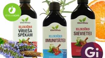 Ražots Latvijā! "GiLine" veselības eliksīri ar augu ekstraktiem - pieejami arī komplekti