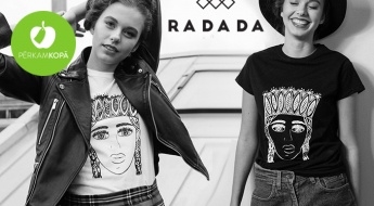 ЛАТВИЙСКИЙ ДИЗАЙН: футболки от бренда "RADADA"  со стилизованным принтом "Таутумейта" (XS-L)