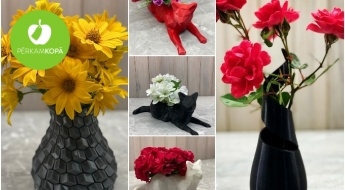 Сделано в Латвии! Уникальные вазы созданные на 3D принтере и горшки для цветов