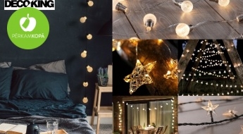 Для светлого Рождества! Различные гирлянды с LED-лампочками и декоративные шарики с подсветкой
