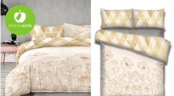 Patīkamam miegam! Divpusēji flaneļa gultas veļas komplekti (segas pārvalks + 1 vai 2 spilvendrānas)