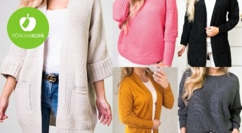 Ērti sieviešu džemperi un garās jakas dažādām gaumēm