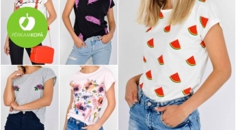 Vasarīgi sieviešu t-krekli - gaišas krāsas un nebēdnīgi dizaini (S-XL)