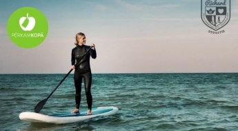Занимайся SUP-серфингом у чемпиона Латвии! Профессиональный инструктаж + аренда инвентаря на Кишэзерсе