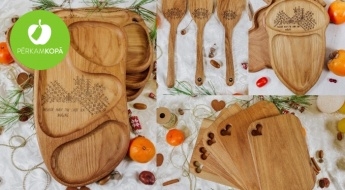 Для твоей кухни! Дубовые дощечки или лопатки, сделанные в Латвии - разные дизайны и размеры