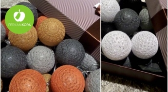 Гирлянды из LED-шариков разных цветов в подарочной коробочке (20 шариков в гирлянде)
