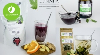 СДЕЛАНО В ЛАТВИИ! Чай, нектар и варенье из био-черной смородины "Lonnija"