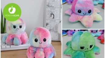Populārā bērnu rotaļlieta "Emociju astoņkājis" košās un dzīvespriecīgās krāsās