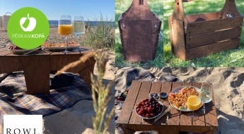 Dodies dabā! Latvijā radīts praktisks piknika groziņš - galdiņš