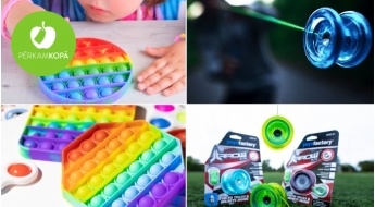 Leģendārā rotaļlieta YOYO un POP IT - dažādi veidi, krāsas un izmēri