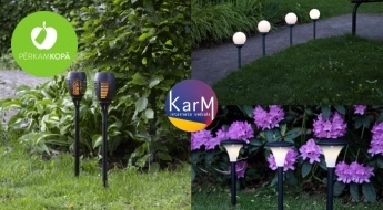 Mājīgai atmosfērai pagalmā! 14 dažādu dizainu LED dārza lampiņas - stabiņi  (1, 2, 3 vai 4 gab.)