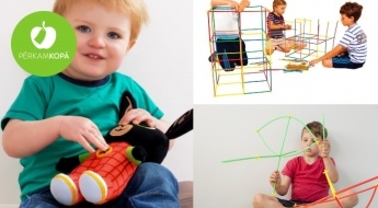 Attīstošas rotaļlietas bērniem: animāciju tēls BINGS un konstruktors SALMIŅI