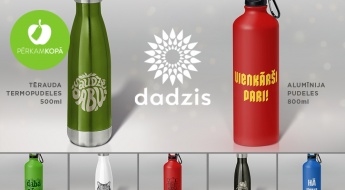 Сделано в Латвии! Термобутылки или алюминиевые бутылки с остроумным принтом DADZIS