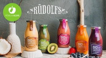 БИО-продукция "Rūdolfs": смузи, фруктовые и овощные кремы, варенье, хумус  и др.