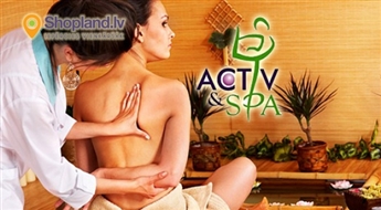 Activ & SPA: eksotiskā Taizemes masāža (90 min.) dziļai relaksācijai un enerģijas pieplūdumam