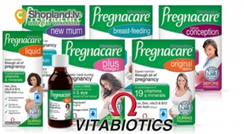 Vitabiotics: Pregnacare vitamīni un krēms topošajām un jaunajām māmiņām līdz -40%