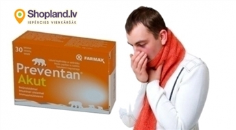 FARMAX: Preventan® Akut - ātra un efektīva aizsardzība gripas un saaukstēšanās periodā!