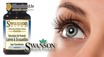 SWANSON: Лютеин  + зеаксантин для здоровия глаз и хорошего зрения (60 капсул для 2-х месяцев)