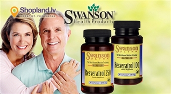SWANSON: Resveratrols - sirds asinsvadu veselībai (30 kapsulas)