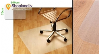 Datora krēsla aizsarg paklājiņš - iemīļoto paklāju un parketu saglabāšanas garantija 70x100 cm!