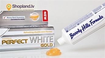 Beverly Hills Formula baltinošās zobu pastas un mutes skalojamais līdzeklis - Baltāki zobi jau divās nedēļās!