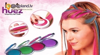 Цветные мелки для тонирования волос 4 цветов Hot Huez